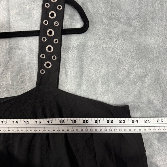 Vince Camuto Black Square Neck Sleeveless Grommet Strap Tank Top 3X - Picture 10 of 11